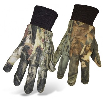Boss 4200mol Mossy Oak Camo Jersey Gloves ~ Laarge