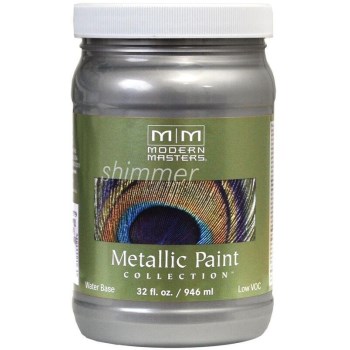 Modern Masters Me591-32 Metallic Paint, Platinum ~ 32 Oz
