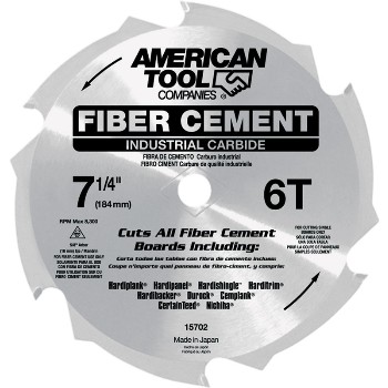 Irwin 15702zr Fibercut Carbide Circular Saw Blade, 6t ~ 7 1/4"