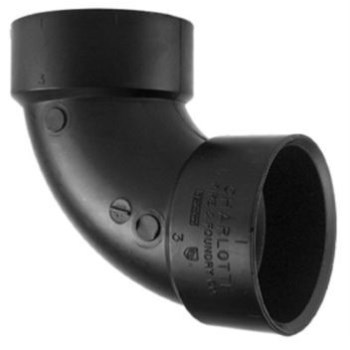 1-1/2 Abs 90deg Hubxhub Ell