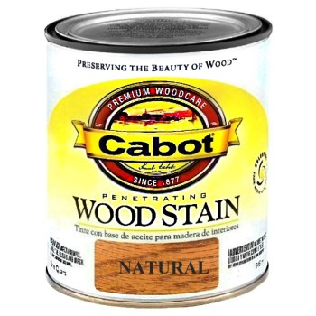 Cabot 1440008120005 Penetrating Interior Wood Stain, Oil Based Natural ~ Quart