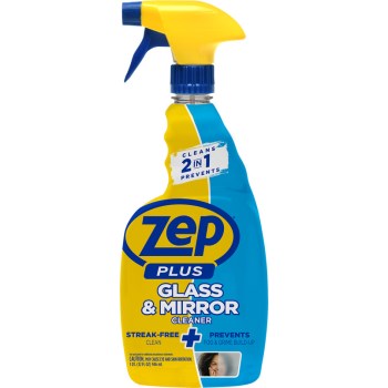 Zep Plus Glass & Mirror Cleaner - 32 oz