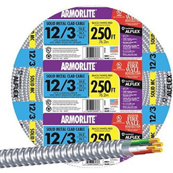 Southwire 68583455 Armorlite Type Mc Metal Clad Cable ~ 250 Ft