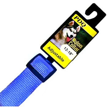 Boss Pet   2938002 Blue Adjustable Collar ~  5/8" x 12" - 18"