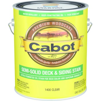 Cabot 01-1400 Decking Stain, Clear ~ Gallon