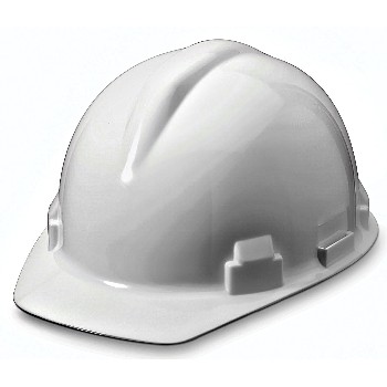 Hard Hat, Ratchet Suspension ~ White