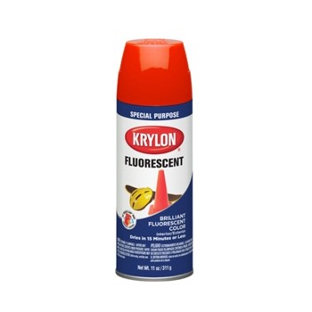 Krylon 3101 Fluorescent Spray Paint ~ Red Orange
