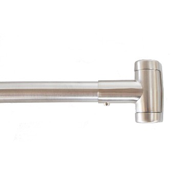 Hardware House 162682 Shower Rod, Curved ~ 45" To 72"