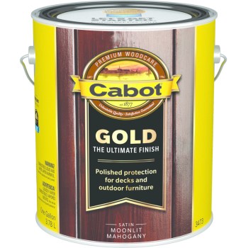 Cabot 140.0003473.007 Ultimate Gold Finish Stain, Moonlit Mahogany ~ Gallon