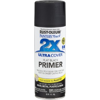 Rust-Oleum 249846 Painters Touch 2X Ultra Spray, Flat Black Primer 