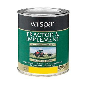 Valspar/mccloskey 18-4432-06-05 Tractor & Implement Paint, Yellow ~ Quart