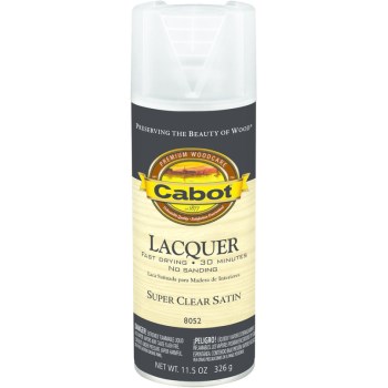 Cabot 1440008052076 Lacquer Spray, Satin