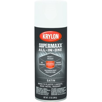 Krylon 8981 Supermaxx Paint, Spray ~ Satin White