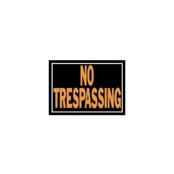 Hy-ko 804 No Trespassing Sign, Aluminum 10 X 14 Inch