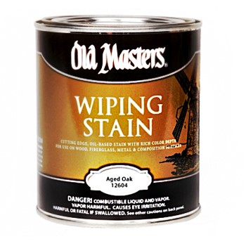 Old Masters 12604 Wiping Wood Stain, Aged Oak ~ Quart