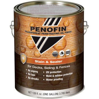 Penofin Fssmbga Transparent Penetrating Oil Finish Stain & Sealer, Mission Brown ~ Gallon