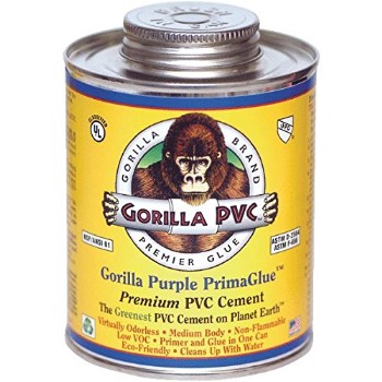 Gorilla  PP-04204 Gorilla Purple PVC PrimaGlue ~ 4 oz