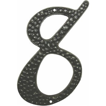 Hy-ko Dc-3/8 Black House Number - # Eight - 3 1/2"