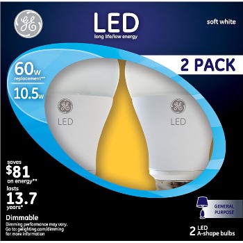 General Electric 21900 Led Light Bulb - 60 Watt ~ 2 Pack