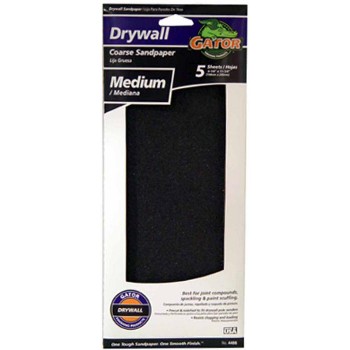 Ali Industries 4486 Drywall Sandpaper Sheets, Medium Grit ~ 4 1/4 X 11 1/4 Inch