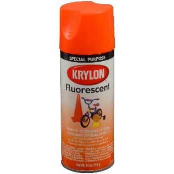 Krylon 3102 Fluorescent Spray Paint ~ Yellow-orange