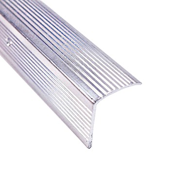 M-d Blg Prods 78022 Stair Edging, Fluted W/silver Finish ~ 1 1/8" X 36"