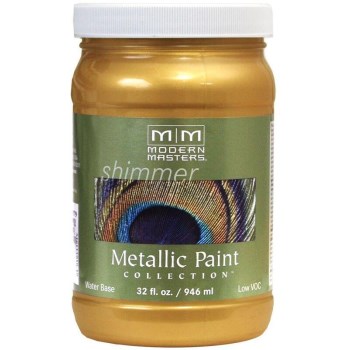 Modern Masters Me194-32 Metallic Paint, Iridescent Gold 32 Oz