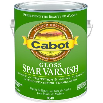 Cabot 1440008040007 Spar Varnish, Gloss Finish ~ One Gallon
