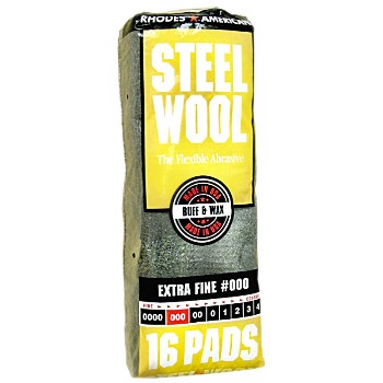 Ra/homax 106601-06 Steel Wool Pads, #000 Extra Fine ~ 16 Pads/pack