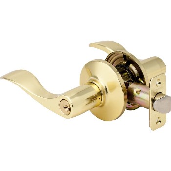 Master Lock Wl0103d Entry Lock, Wave ~ Polished Brass - K4