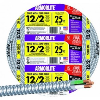 Southwire 68580021 Armorlite Type Mc Metal Clad Cable ~ 25 Ft