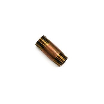 Anderson Metals 38300-0820 Nipple - Red Brass - 0.5 X 2 Inch