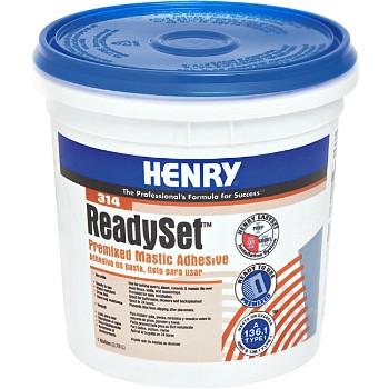 Ardex/henry 314 Readyset Premixed Mastic Adhesive ~ One Gallon