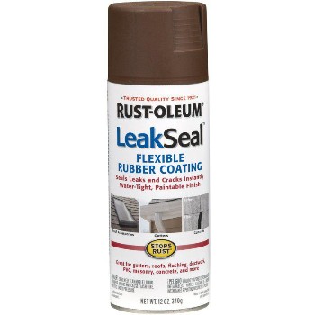 Rust-oleum 267976 Leakseal Flexible Rubber Coating, Brown ~ 12 Oz Spray
