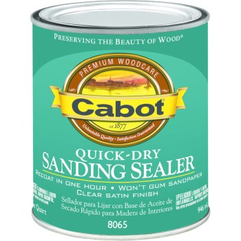 Cabot 1440008065005 Sanding Sealer, Quick Dry ~ Quart