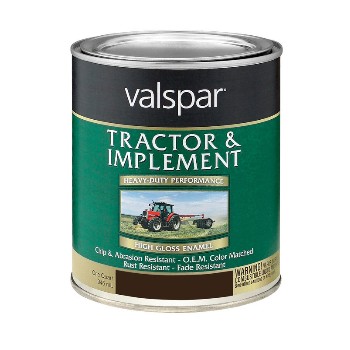 Valspar/mccloskey 18-4432-16-05 Tractor& Implement Paint, Black ~ Quart