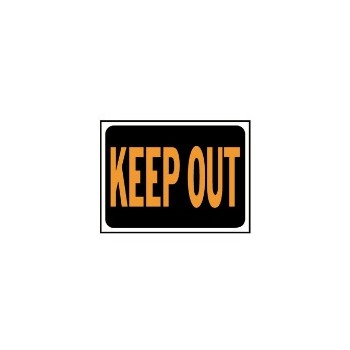 Hy-ko 3010 Keep Out Sign, Plastic 9 X 12 Inch