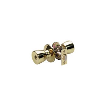 Masterlock Tuo0303 Privacy Lock, Tulip Design - Polished Brass