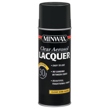 Minwax 15205 Aerosol Semi-gloss Lacquer, Clear ~ 12.25-oz