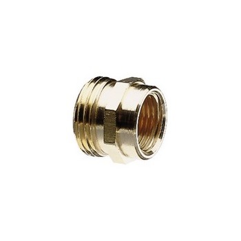 Lr Nelson 50577 Male & Female Hose Connector, Brass ~ 3/4"
