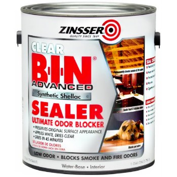Zinsser 271460 Bin Synthetic Shellac Sealer ~ Clear, Gallon