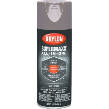 Krylon 8960 Supermaxx Paint, Spray ~ Leather Brown Gloss