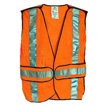 3m 078371946258 Safety Vest, Fluorescent Orange ~ Class 2