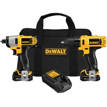 Dewalt Dck211s2 Drill & Impact Driver Combo Kit ~ 12v
