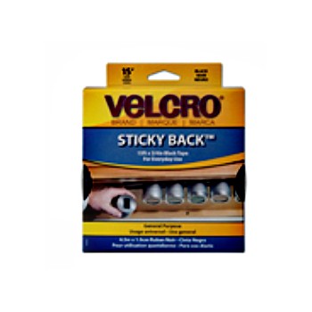 Velcro 90081 Black Sticky Back Velcro Tape, 15 