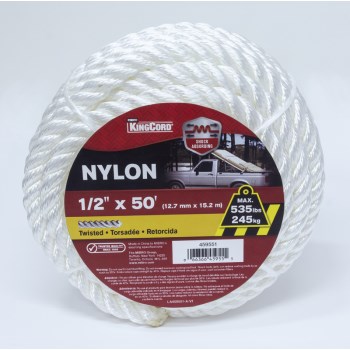Mibro Group   459551 1/2in. X50ft. Tw Nylon Rope