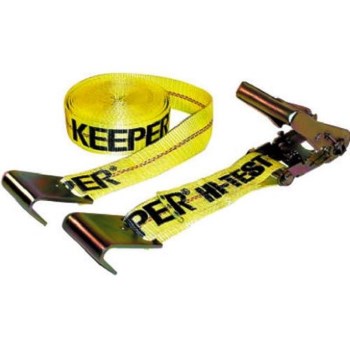 Keeper 4623 Flat Hook Ratchet Tie-Down ~ 2" x 27 Ft