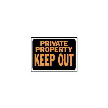Hy-ko 3016 Keep Out Sign, Plastic 9 X 12 Inch