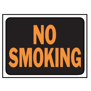 Hy-ko 3013 No Smoking Sign, Plastic 9 X 12 Inch