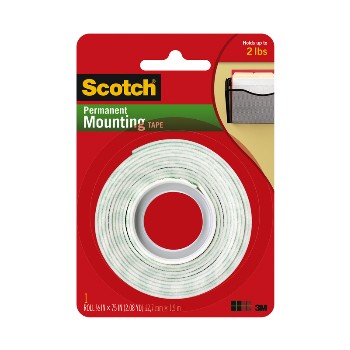 3m 70070543965 Mounting Tape - 0.50 X 75 Inch